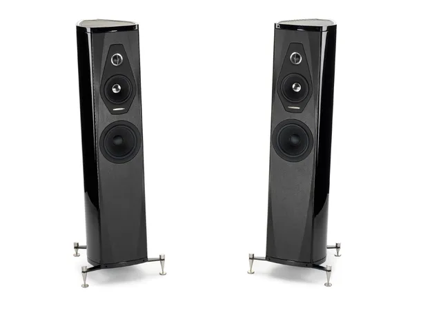 Sonus Faber Olympica 2, sort piano gulvstående høyttaler, par 